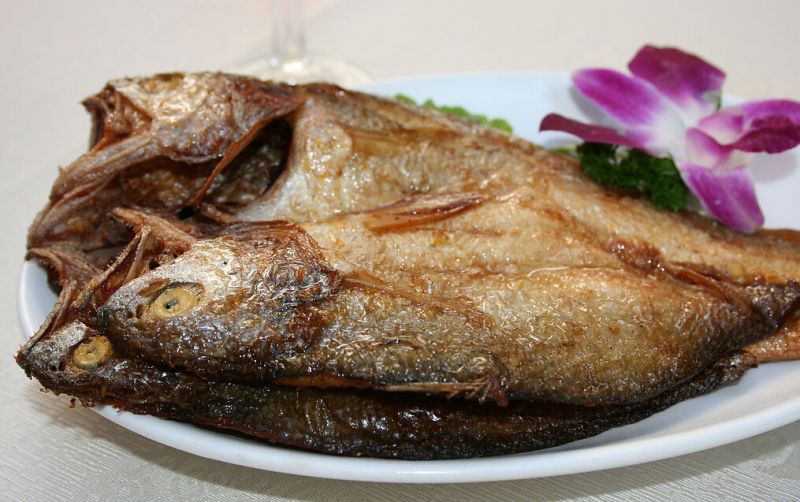 黄鱼鲞烤猪肉