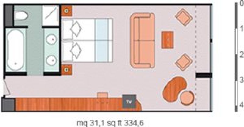 圣莎拉海景阳台套房户型图