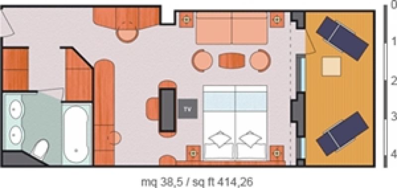 阳台套房户型图