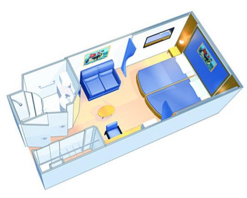虚拟阳台内舱房户型图